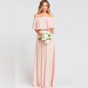Hacienda Maxi Dress with Short Lining ~ Dusty Blush Crisp Show Me Your M…